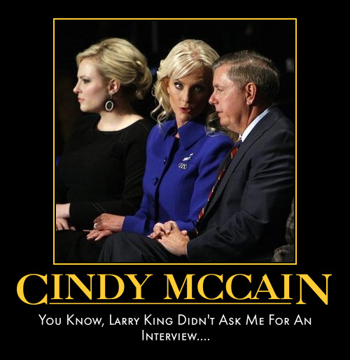 cindy mccain feet. Where#39;s The Cindy McCain-Larry